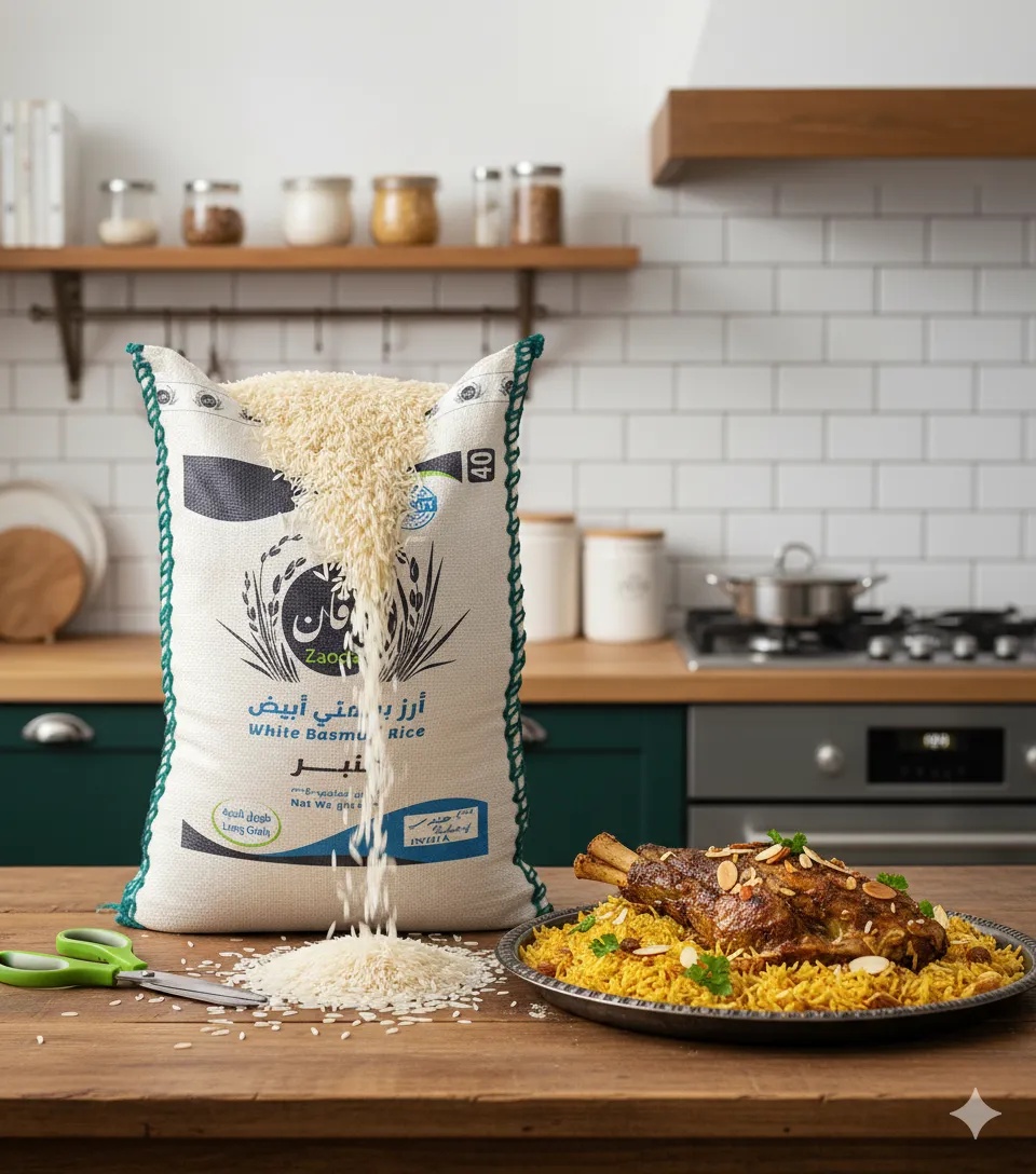 Dhoqan – White Steam Basmati served