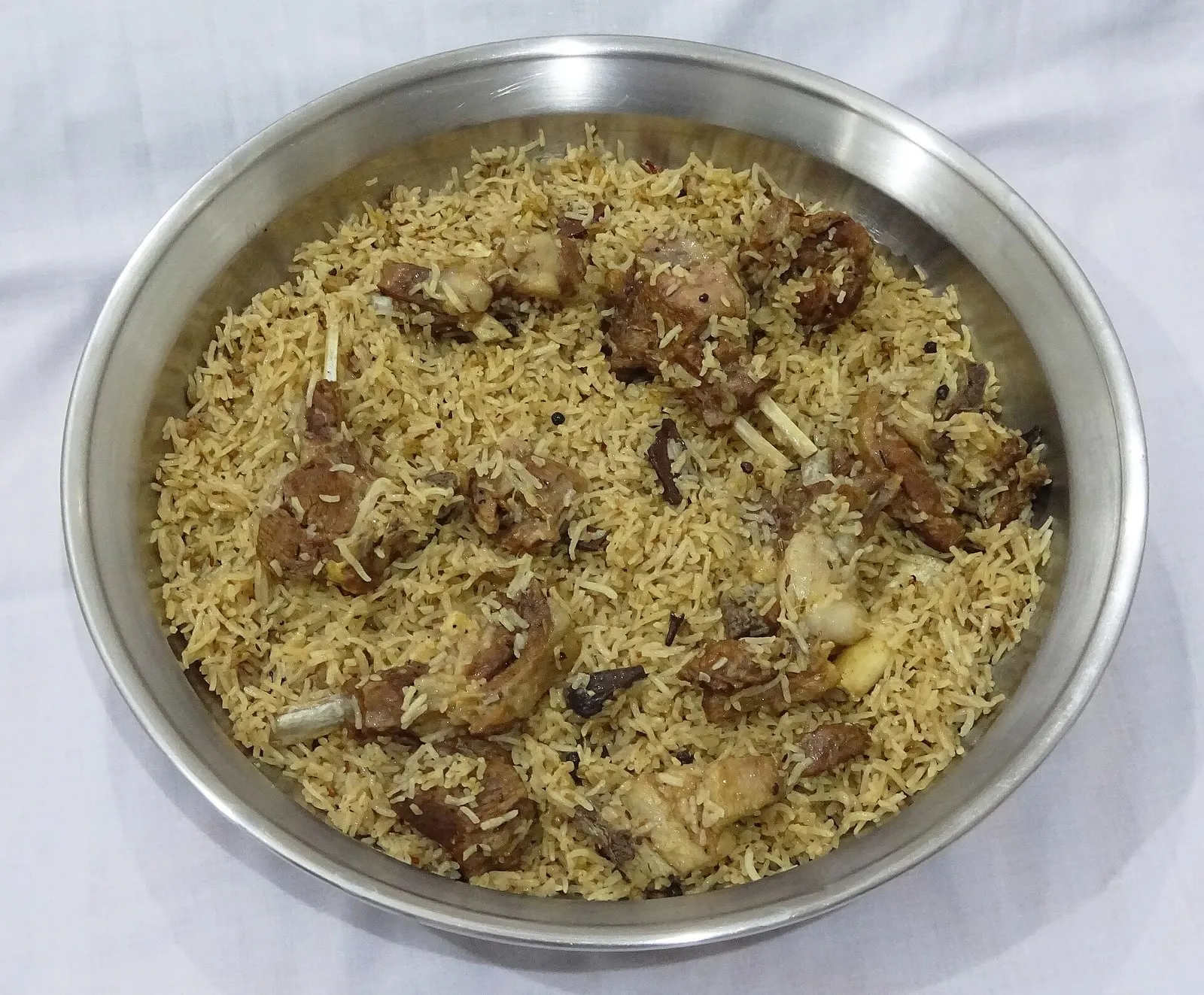 Chana pulao with chickpeas and basmati rice