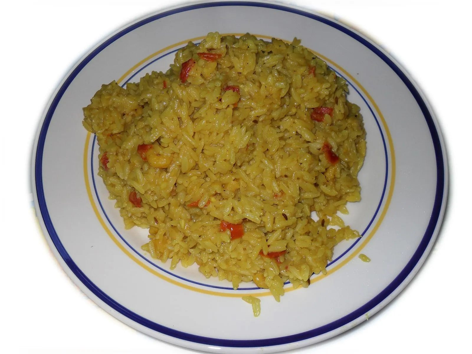 Prawn biryani with juicy shrimp and basmati rice